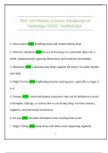 PSYC 101 Module 6 &ndash; Introduction to Psychology &vert; Study Guide & Practice Questions &vert; 2025