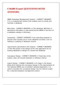 CS6400-Exam1 QUESTIONS WITH ANSWERS