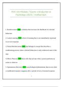 PSYC 101 Modules 7 Exams- Introduction to Psychology &lpar;2025&rpar; &vert; Verified Q&A 
