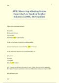 AIPB &vert; Mastering Adjusting Entries Exam &vert; Qs & As&vert; Grade A&vert; Verified Solutions &vert; &lpar;2025&sol; 2026 Update&rpar;