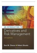 An Introduction to Derivatives and Risk Management &lpar;10th Edition&rpar; &ndash; Don M&period; Chance & Robert Brooks &ndash; Chapter Summaries & Practice Problems