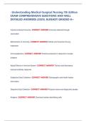 - Understanding Medical-Surgical Nursing 7th Edition  EXAM COMPREHENSIVE QUESTIONS AND WELL  DETAILED ANSWERS &lpar;2025&rpar; ALREADY GRADED A&plus;