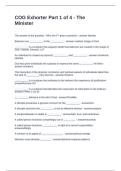 COG Exhorter Part 1 of 4 - The Minister Questions and Answers 100&percnt; Correct