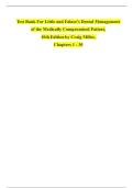 Little and falace s dental management of the medically compromised patient 10th edition test bank&period;