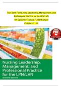 Nursing leadership management and professional practice for the lpnlvn 7th edition dahlkemper test bank &lpar;1&rpar;&period;
