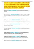 ASU BIO 331 EXAM 3 QUESTIONS AND ANSWERS LATEST DOWNLOADED 2025&sol;2026 A COMPLETE SOLUTION ALL ANSWERS 100&percnt; CORRECT SOLVED BEST GRADED TO SCORE A&plus; FOR PASS