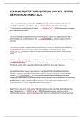 CCA EXAM PREP TEST WITH QUESTIONS AND WELL VERIFIED ANSWERS REAL&excl;&excl;&excl; REAL&excl;&excl; 2025
