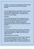 Academic- 3Ps Assessment- Pathophysiology&comma; Pharmacology&comma; and Physical Assessment Questions With Complete Solutions