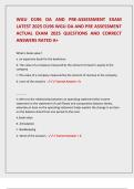 WGU D196 OA AND PRE-ASSESSMENT EXAM  LATEST 2025 D196 WGU OA AND PRE ASSESSMENT  ACTUAL EXAM 2025 QUESTIONS AND CORRECT  ANSWERS RATED A&plus;  