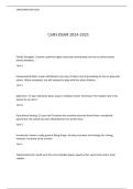 CANS EXAM 2024 QUESTIONS AND ANSWERS&excl; 100&percnt; CORRECT ANSWERS
