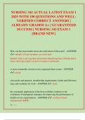 NURSING 342 ACTUAL LATEST EXAM 1 BUNDLE NEWEST 2025&sol;2026 COMPLETE QUESTIONS AND CORRECT ANSWERS &lpar;VERIFIED ANSWERS&rpar; &vert;ALREADY GRADED A&plus;&vert;&vert;BRAND NEW VERSION&excl;&excl;