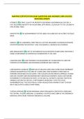 MAPPING CERTIFICATION EXAM QUESTIONS AND ANSWERS 100&percnt; SOLVED&vert;  2025&sol;2026 UPDATE 