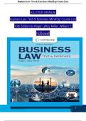 Solution manual for business law text exercises 10th edition roger leroy miller&period;