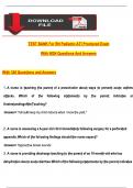 ṬEST BANK For RN Pediatric AṬI Procṭored Exam  With NGN Questions And Answers  Wiṭh 326 Quesṭions and Answers