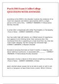 Psych 2301 Exam 2 Collin College QUESTIONS WITH ANSWERS