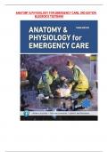 ANATOMY & PHYSIOLOGY FOR EMERGENCY CARE&comma; 3RD EDITION  BLEDSOE&rsquo;S TESTBANK