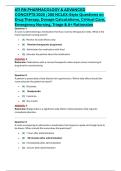 ATI RN Pharmacology & Advanced Concepts Exam 2026&ndash;2027 &vert; Practice Questions & Answers with Detailed Rationales &vert; ATI Pharmacology Study Guide & Exam Prep &vert; Medication Administration&comma; Pharmacokinetics&comma; Adverse Effects&comma; Drug Interactions&comma; Dosage Calculation