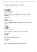 PRM EXAM QUESTIONS & ANSWERS