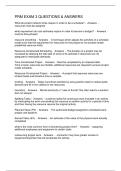 PRM EXAM 3 QUESTIONS & ANSWERS