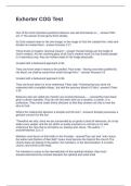 Exhorter COG Test Questions with Correct Answers