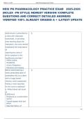 Exam &lpar;elaborations&rpar; HESI PN PHARMACOLOGY   