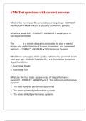 FMS Test questions with correct answers