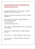 Functional Movement Screen &lpar;FMS&rpar; exam questions with answers