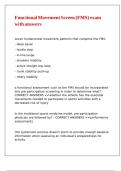 Functional Movement Screen &lpar;FMS&rpar; exam with answers