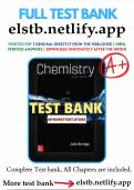 THE Test Bank for Chemistry 4th Edition Burdge