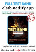 THE Test Bank for Discovering the Universe 11th Edition Comins