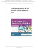  Test Bank for Concepts for Nursing Practice 3rd Edition by Jean Foret Giddens&period;multiple-choice questions&comma; answers&comma; and detailed rationales 