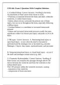 CSD 444&colon; Exam 1 Questions With Complete Solutions