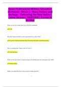 Basic Professional Military Education &lpar;Enlisted&rpar; - Block 2 - Navy History and Heritage - Defending the New Nation &vert; Latest Version &vert; 2025&sol;2026 &vert; Correct &  Verified