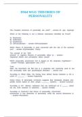D564 WGU THEORIES OF PERSONALITY
