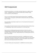 OB Postpartum Exam Questions with Complete Solutions