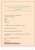 CCC2 EXAM 1- OBJECTIVES MODULE 1- 3 EXAM 2025 QUESTIONS AND ANSWERS