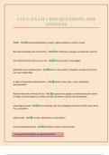 CCC1- EXAM 1 2025 QUESTIONS AND ANSWERS