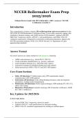 NCCER Boilermaker Exam Prep 2025&sol;2026 &vert; Ultimate Review Guide with 150 Verified Q&A &vert; 100&percnt; Accuracy &vert; NCCER Certification &vert; Graded A&plus;