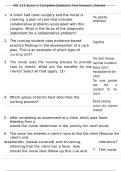 NO 113 Exam 1 Complete Questions And Answers &vert; Solved 
