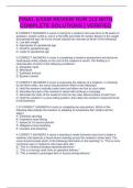 FINAL EXAM REVIEW NUR 113 WITH COMPLETE SOLUTIONS &vert; VERIFIED