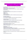 Nursing 113 exam 1 questions with correct solutions &vert; solved