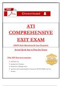ATI Comprehensive Exit Exam 3 &ndash; NGN-Style Practice Questions & Rationales &lpar;2023&rpar; &ndash; Nursing Exam Prep Material