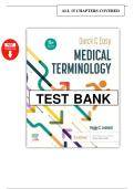 Quick & Easy Medical Terminology &lpar;9th Edition&comma; Leonard&rpar; &ndash; Test Bank &ndash; All Chapters Covered