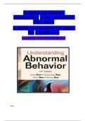 Complete Test Bank for Understanding Abnormal Behavior  12th Edition by David Sue&comma; Derald W&period; Sue&comma; Diane Sue & Stanley Sue 100&percnt; Verified Answers&vert; A&plus; PASS
