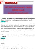 NSG 121 Health Assessment - Herzing  NSG 121 Exam 3   questions with complete solution