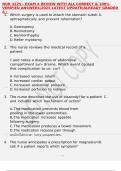 NUR 3225 - EXAM 4 REVIEW WITH ALL CORRECT & 100&percnt; VERIFIED ANSWERS&vert;2025 LATEST UPDATE&vert;ALREADY GRADED A&plus;