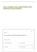FSCC COURSE 2025 QUESTIONS WITH COMPLETE SOLUTIONS&excl;&excl;
