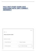 FSCC TEST STUDY GUIDE 2025 QUESTIONS WITH 100&percnt; CORRECT ANSWERS&excl;&excl;