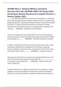 SEJPME Mod 2- National Military Command Structure Post Test &lpar;SEJPME-US001-03&rpar; Study Guide Actual Exam Review Questions & Complete Answers &sol; Newest Update 2025&period;