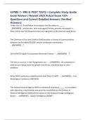 EJPME-1- PRE & POST TESTS &sol; Complete Study Guide Exam Review &sol; Newest 2025 Actual Exam 120&plus; Questions and Correct Detailed Answers &lpar;Verified Answers&rpar;